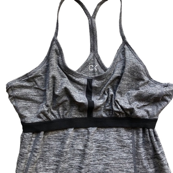 Calvin Klein Dress Performance Wicking Racerback Heather Gray Size XL - Picture 7 of 9